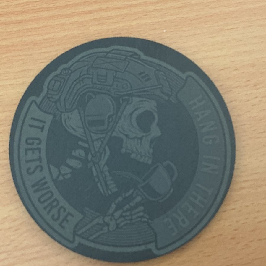 Personalised Engraved Slate Coaster – Round or Square